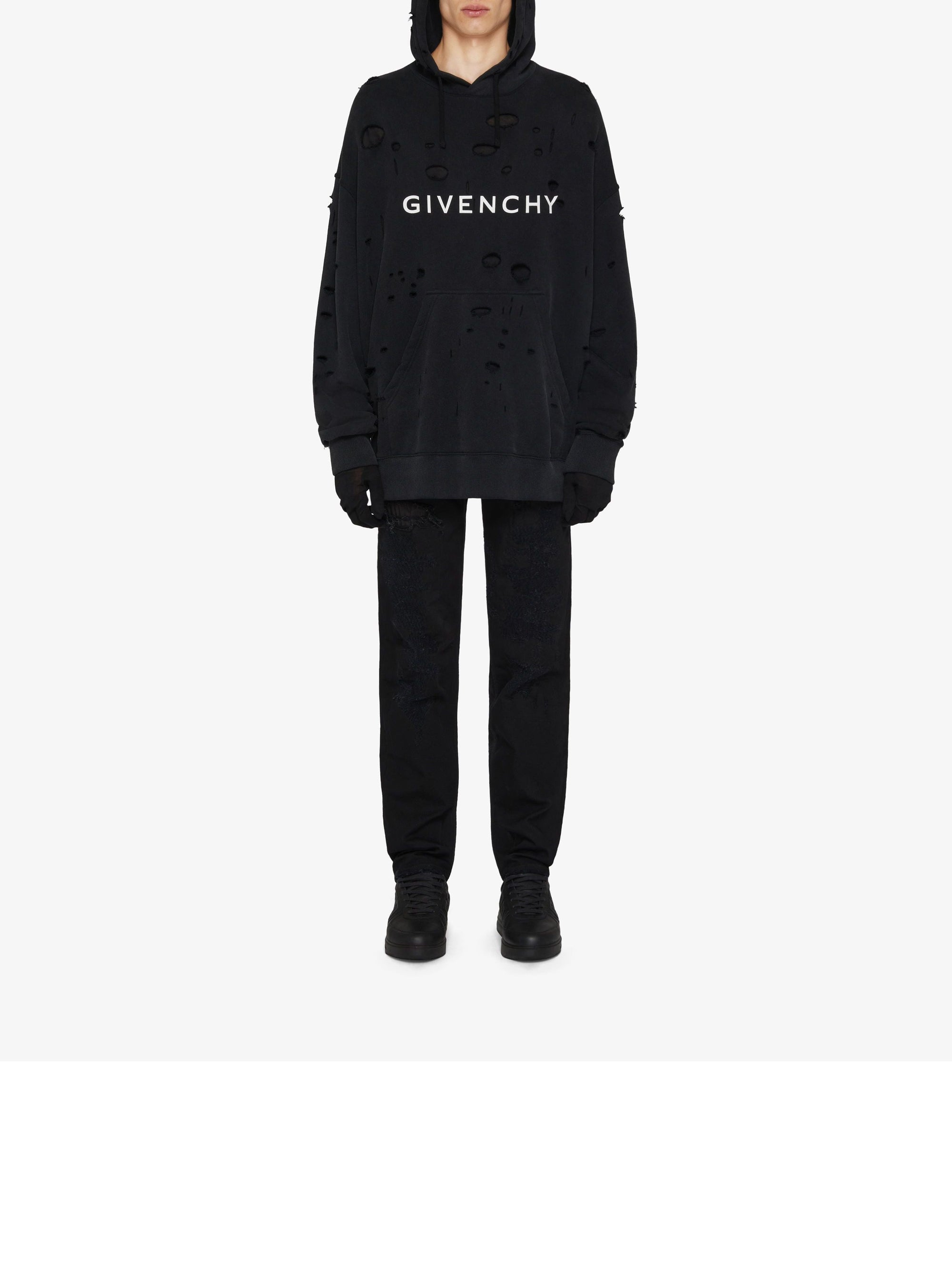 CLASSIC FIT HOLE HOODIE