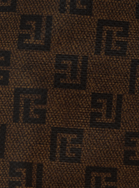 Bottines brune mini monogramme - Marron & Marron Foncé