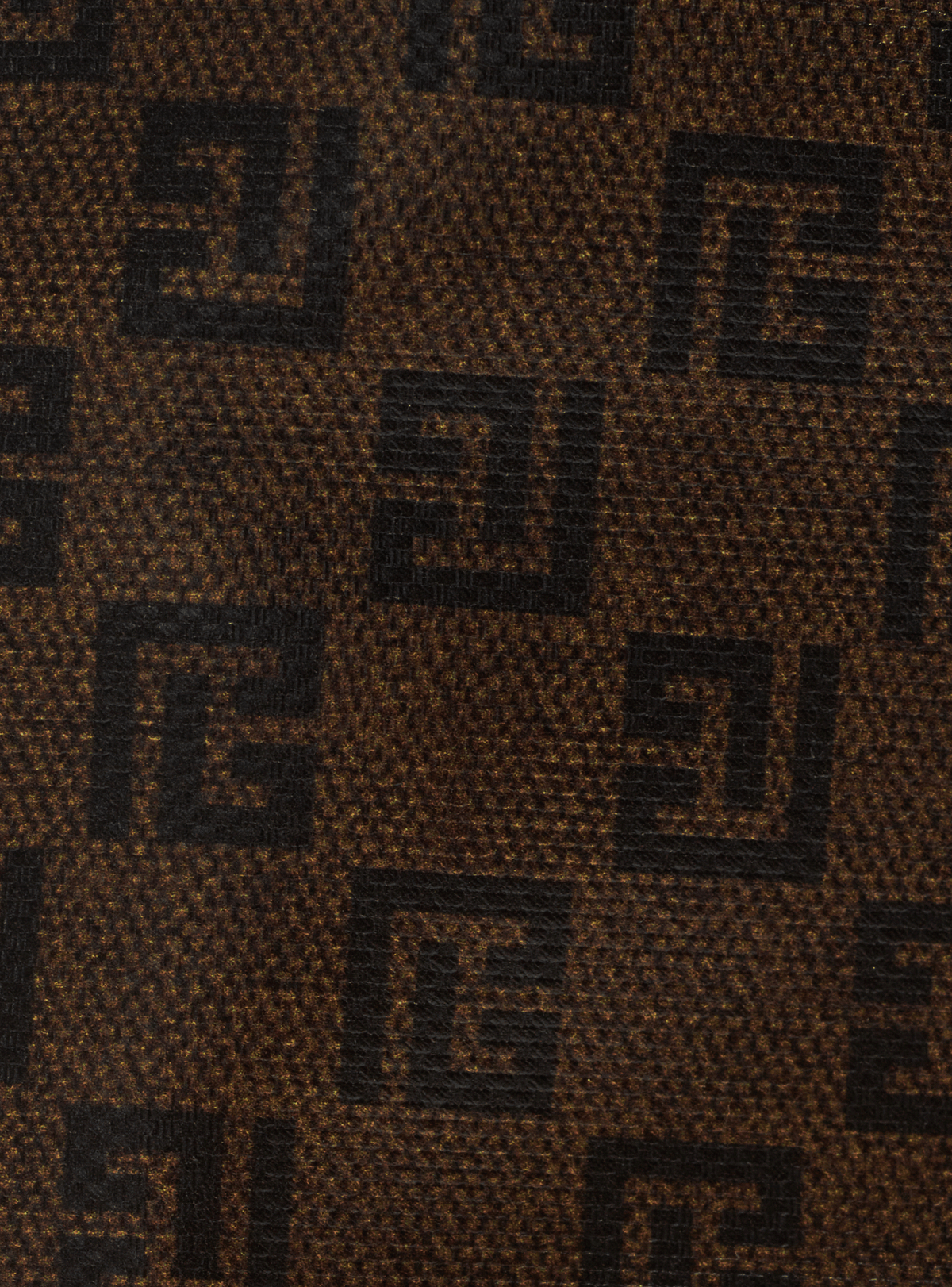 Bottines brune mini monogramme - Marron & Marron Foncé