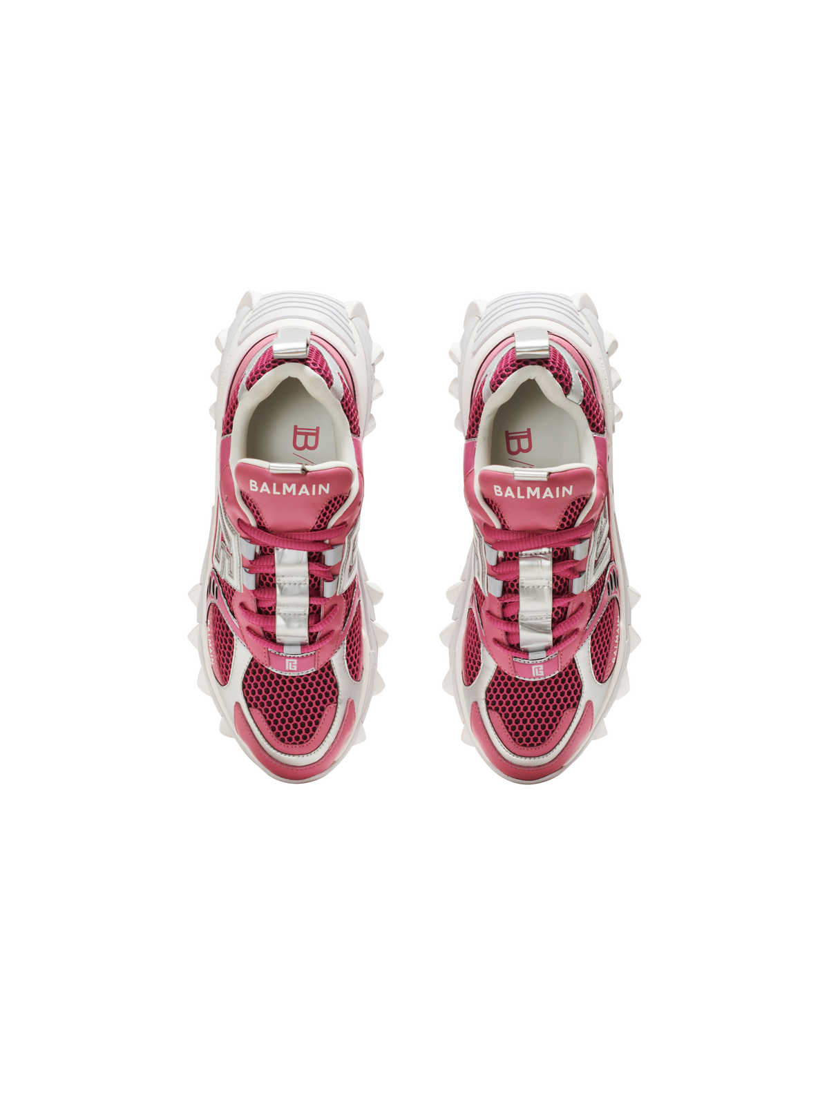 Baskets b-east en cuir - Rose