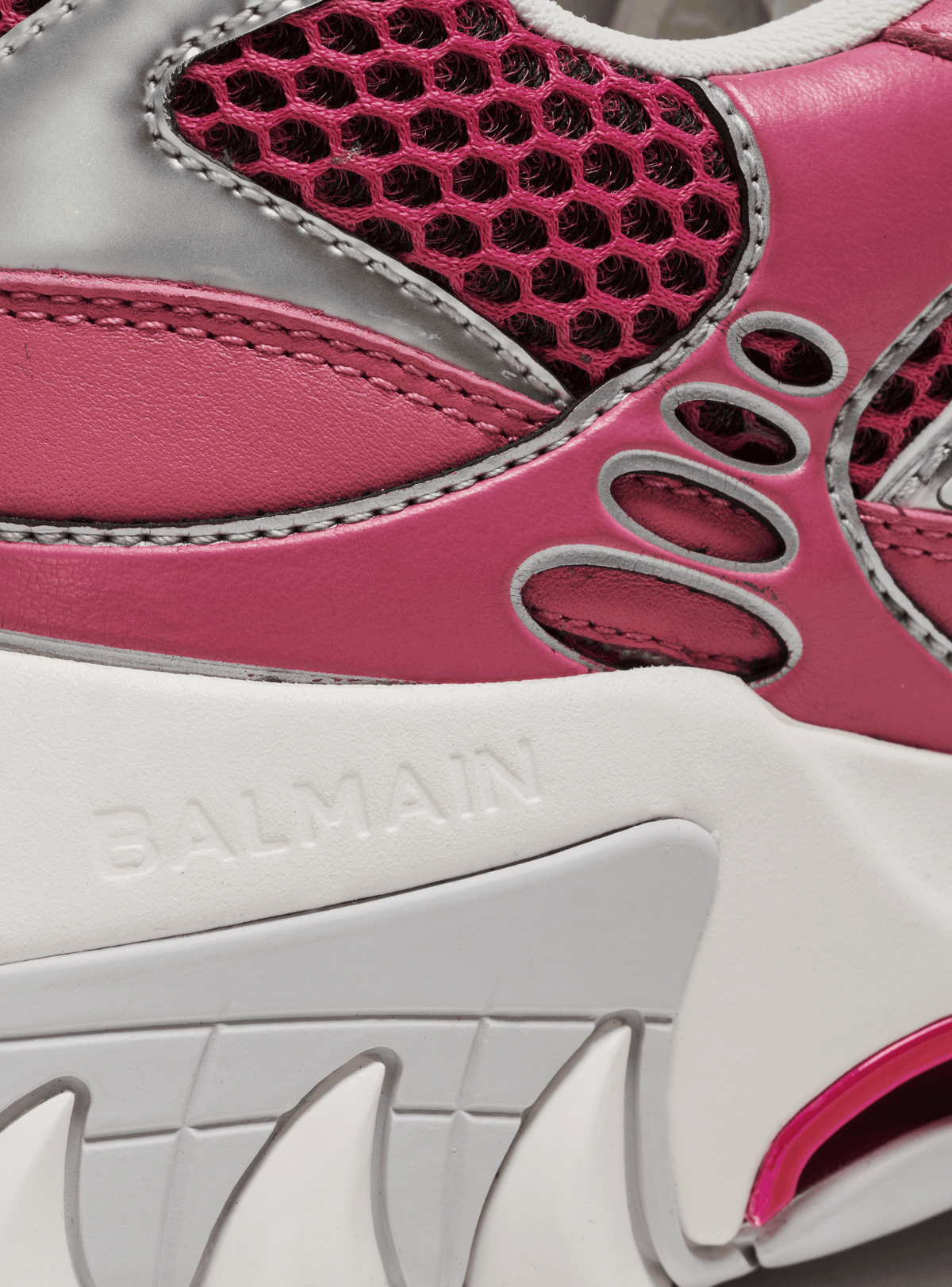 Baskets b-east en cuir - Rose