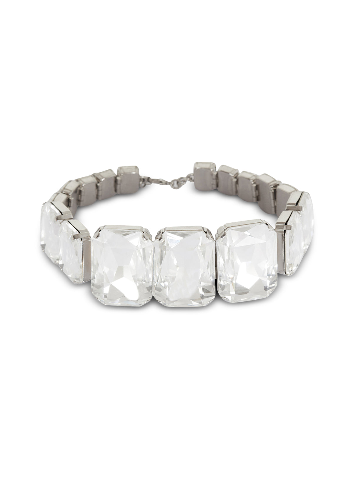 Collier XL en laiton - Cristal