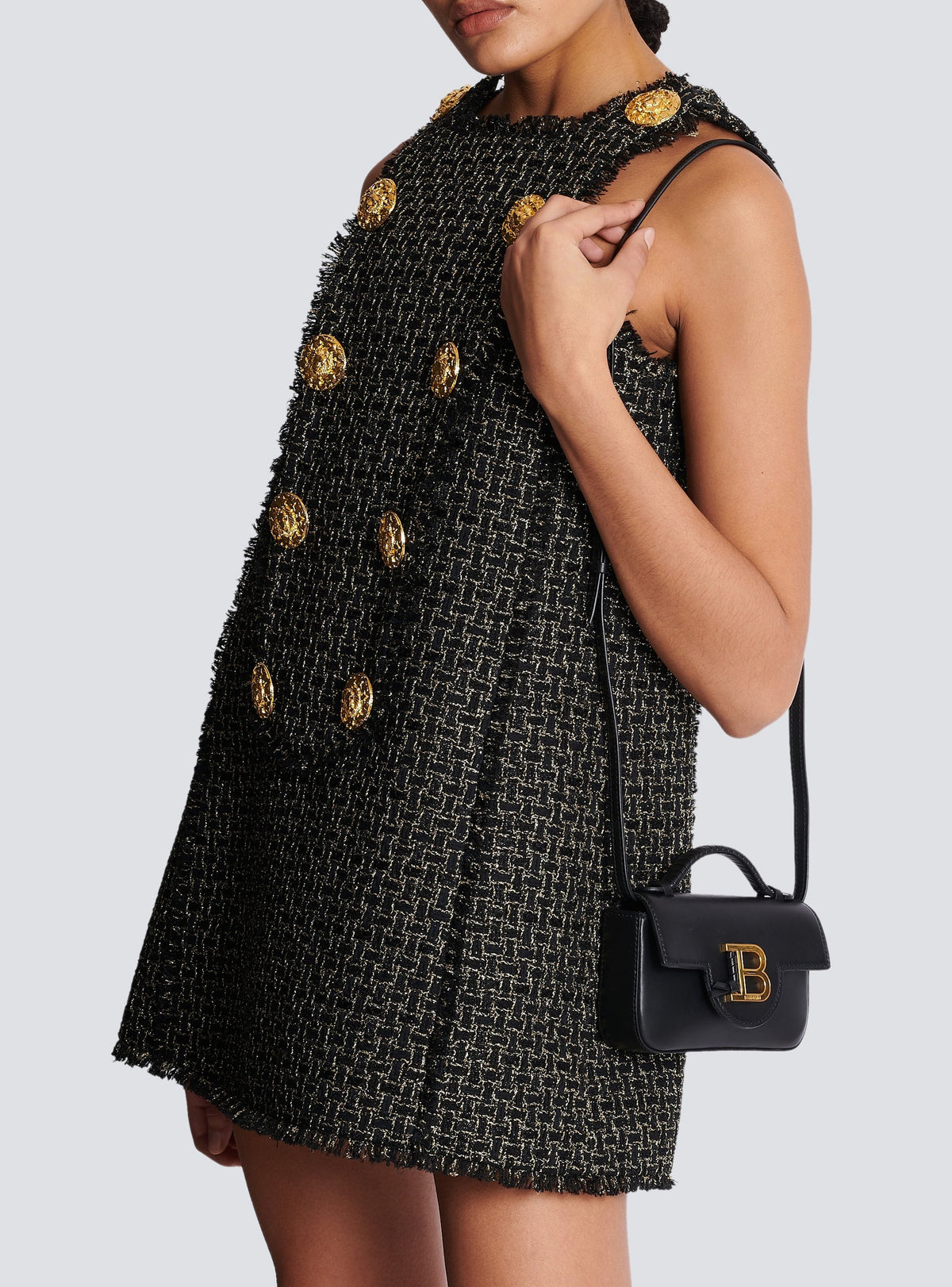 Sac mini B-Buzz en cuir - Noir