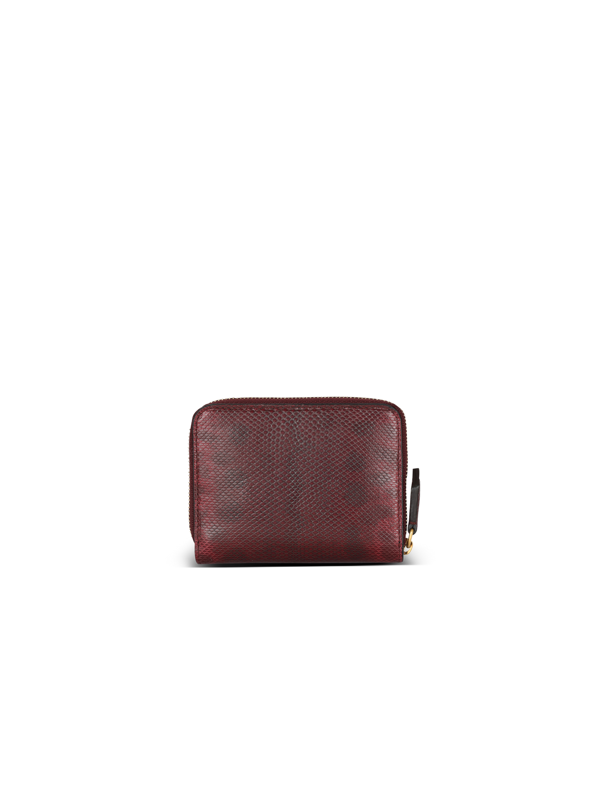 Porte-monnaie b-buzz en cuir karung - Bordeaux