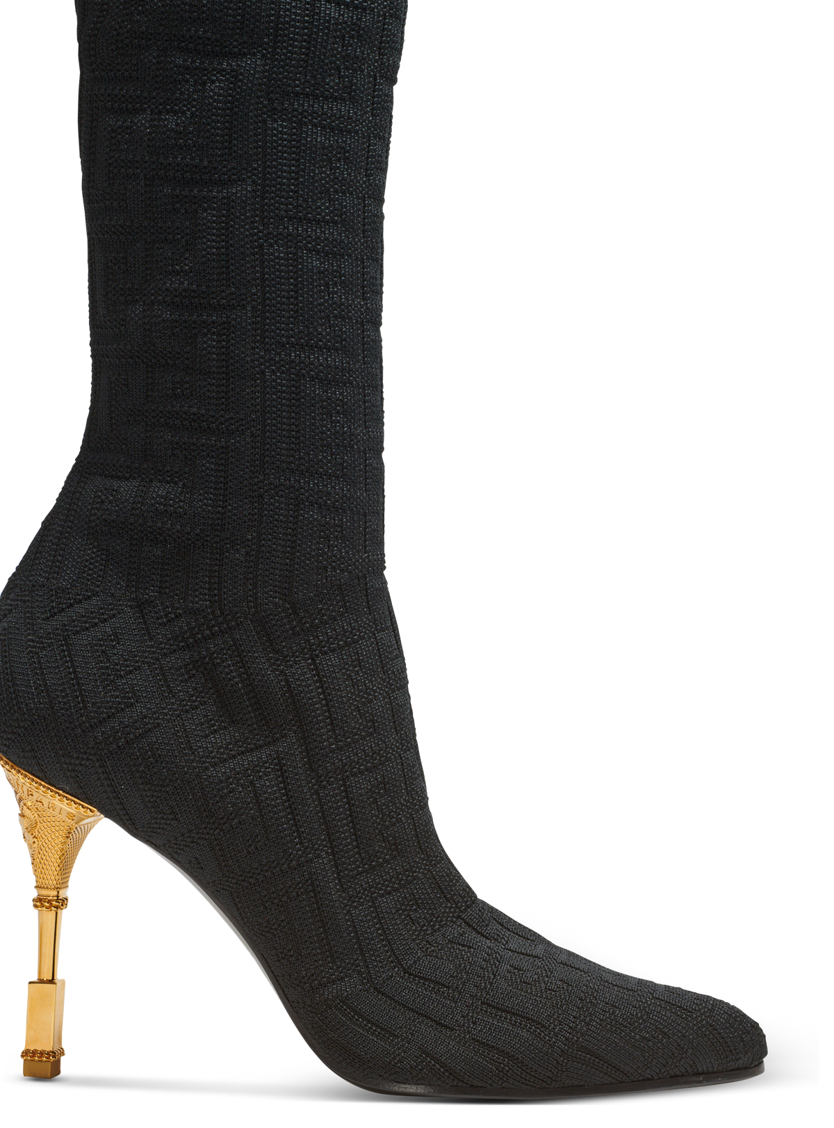 Cuissardes moneta en maille monogramme - Noir