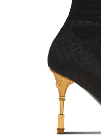 Cuissardes moneta en maille monogramme - Noir