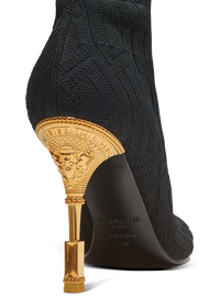 Cuissardes moneta en maille monogramme - Noir