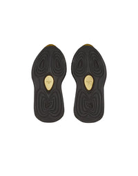 Baskets b-bold compensées en maille monogramme - Noir