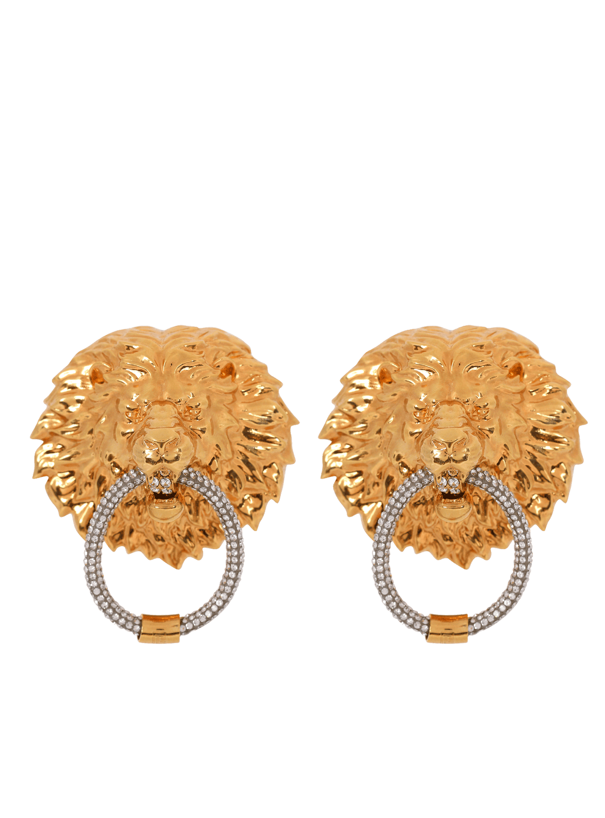 Boucles d’oreilles en laiton et perles - Or Clair