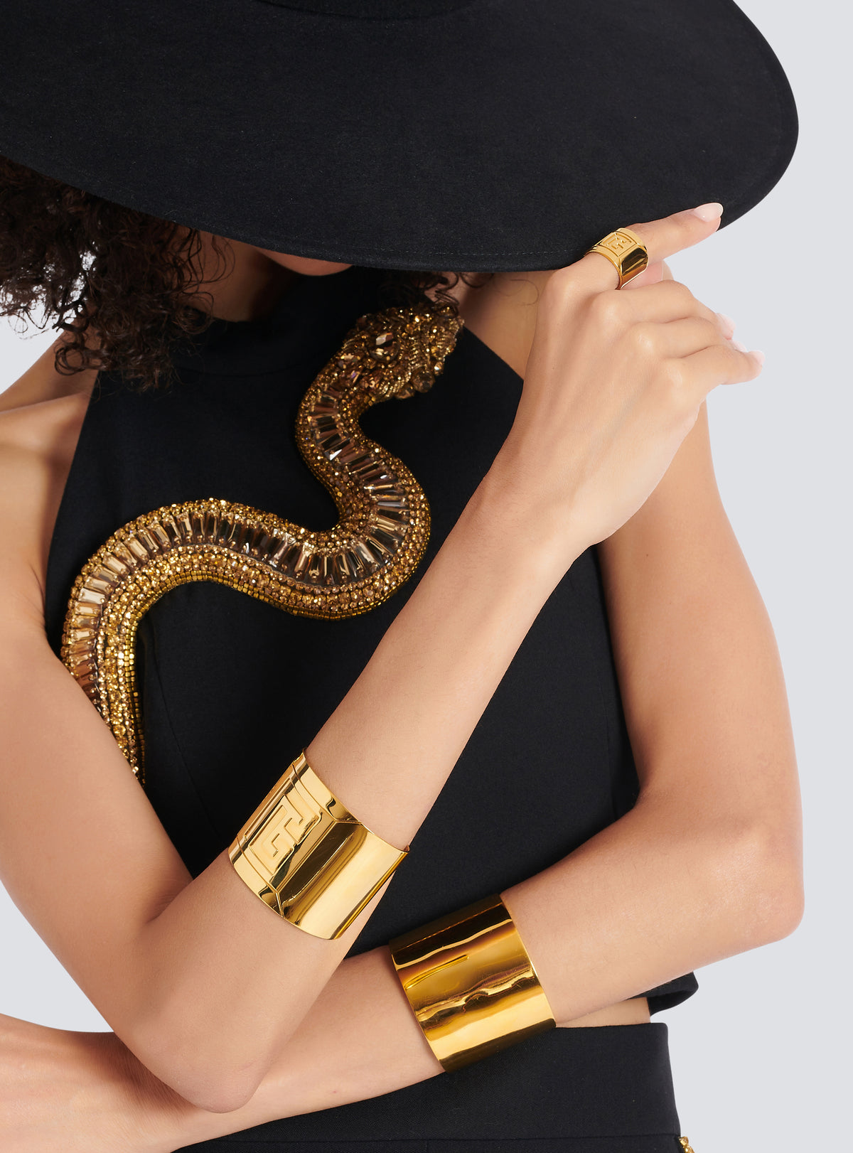 Bague tubular - Or Clair