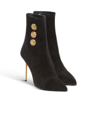 Bottines roni en cuir de veau - Noir