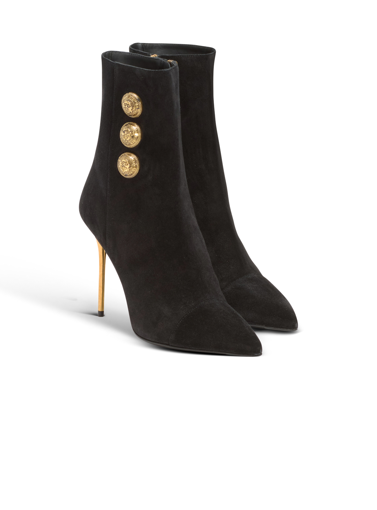 Bottines roni en cuir de veau - Noir