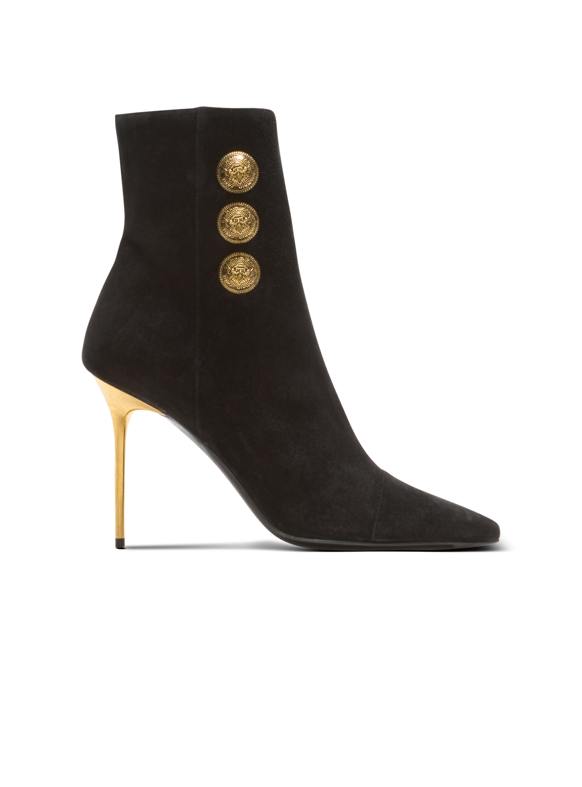 Bottines roni en cuir de veau - Noir