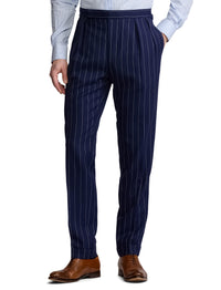 Costume Kent en lin et laine mélangée - Navy & White