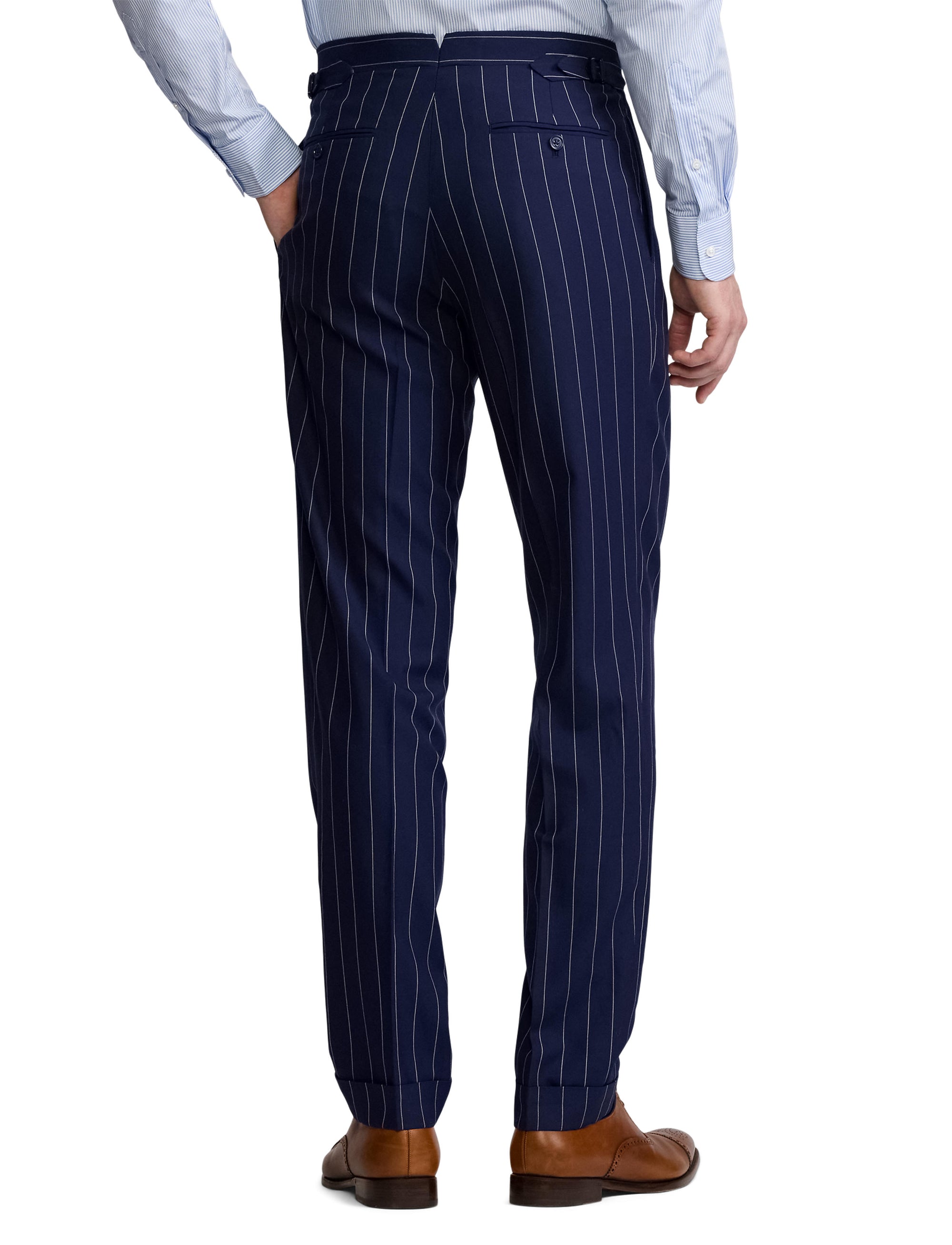 Costume Kent en lin et laine mélangée - Navy & White