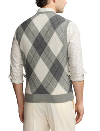 Pull débardeur en cachemire  - Light Grey Heather & Multicolore