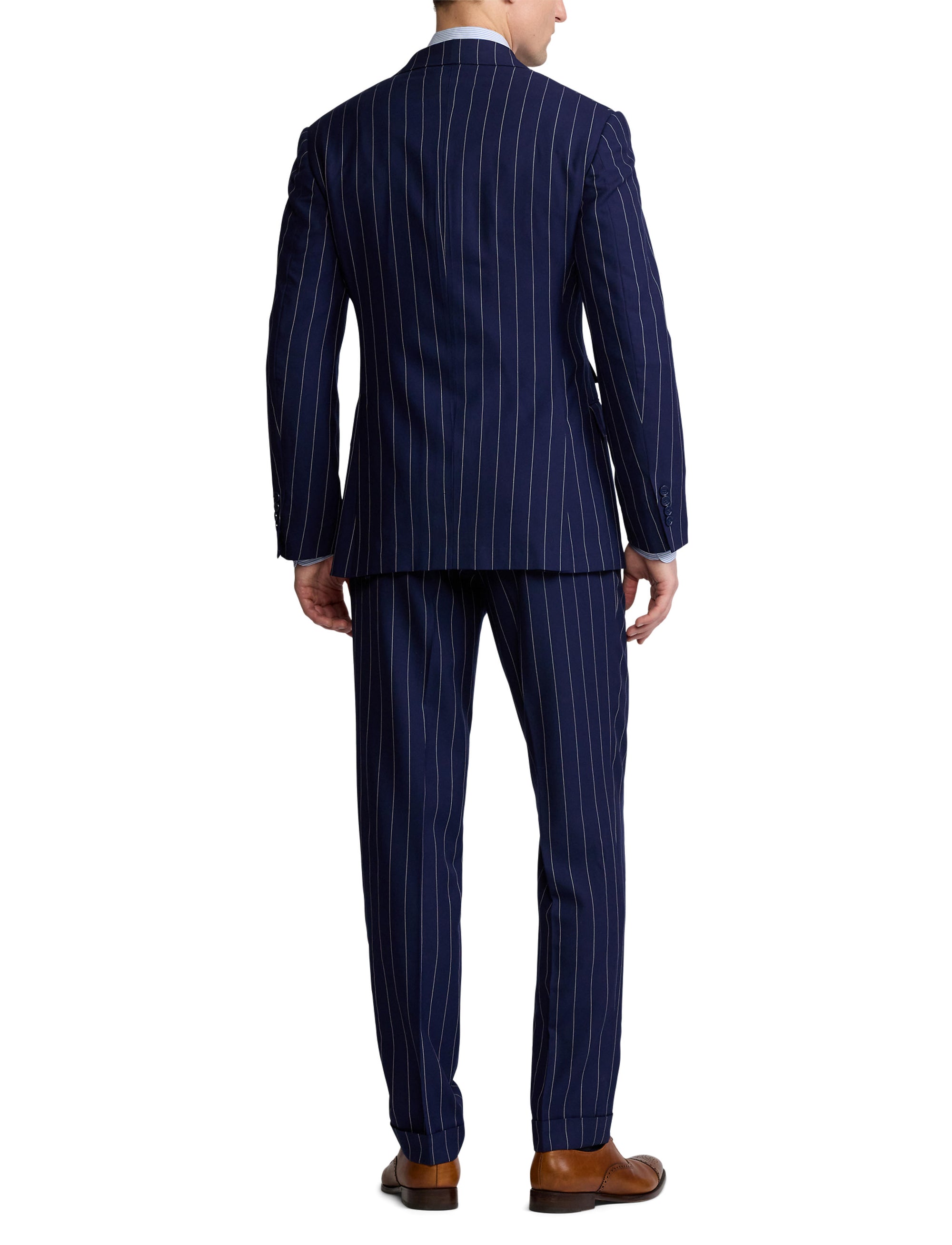 Costume Kent en lin et laine mélangée - Navy & White