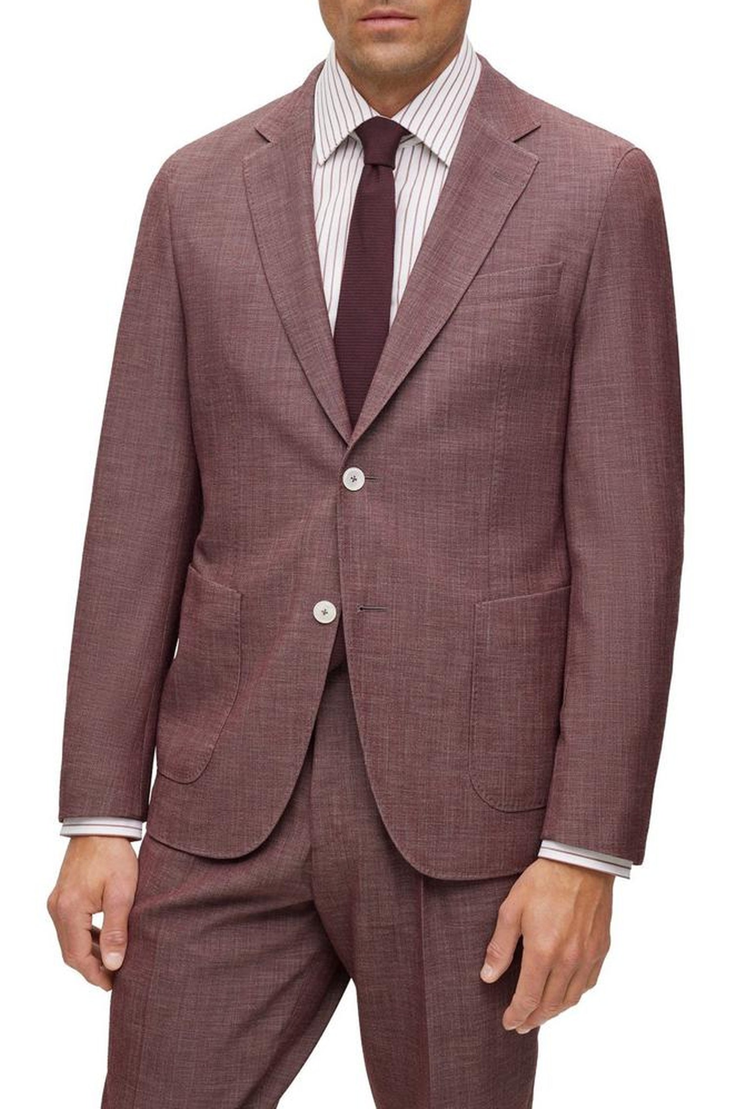 DARK RED // BUSINESS SUITS T-HESTON-2PCS-231