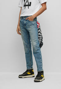 TURQUOISE & AQUA // JEANS TROY BIKER BC
