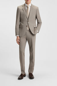 MEDIUM BEIGE // BUSINESS SUITS H-HUGE-3PCS-232