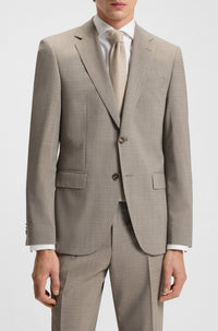 MEDIUM BEIGE // BUSINESS SUITS H-HUGE-3PCS-232