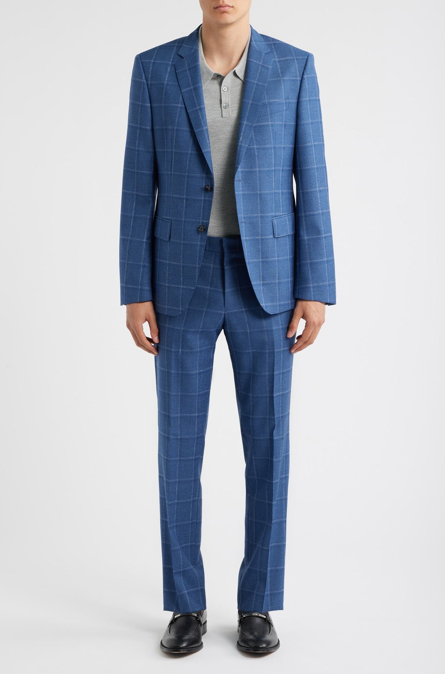 Costume deux pièces Jeckson en laine - Bright Blue