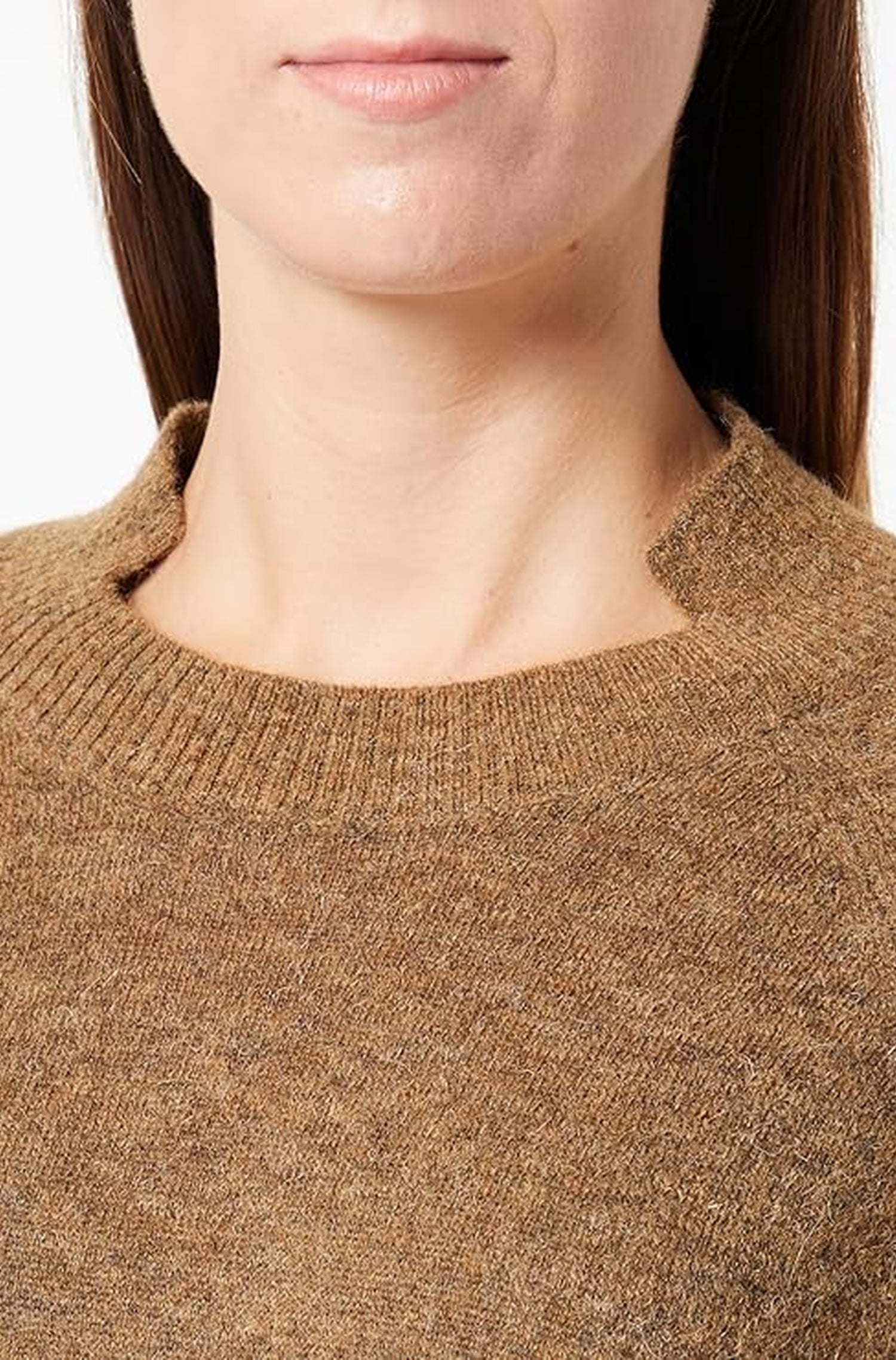 Frivor round-neck jumper - Rust & Copper