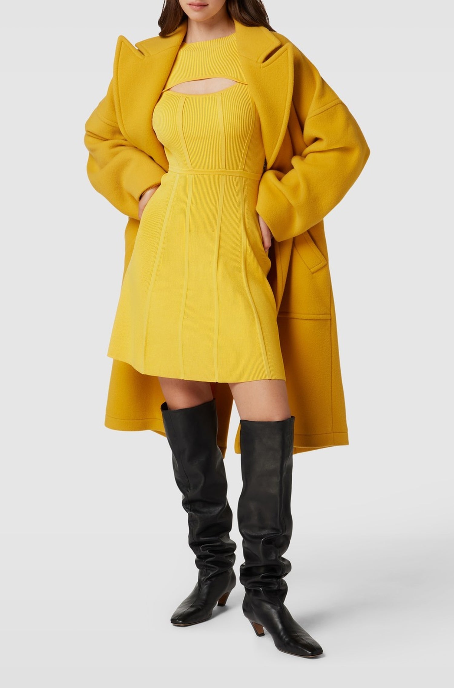 DARK YELLOW // KNITTED DRESSES SORSETY