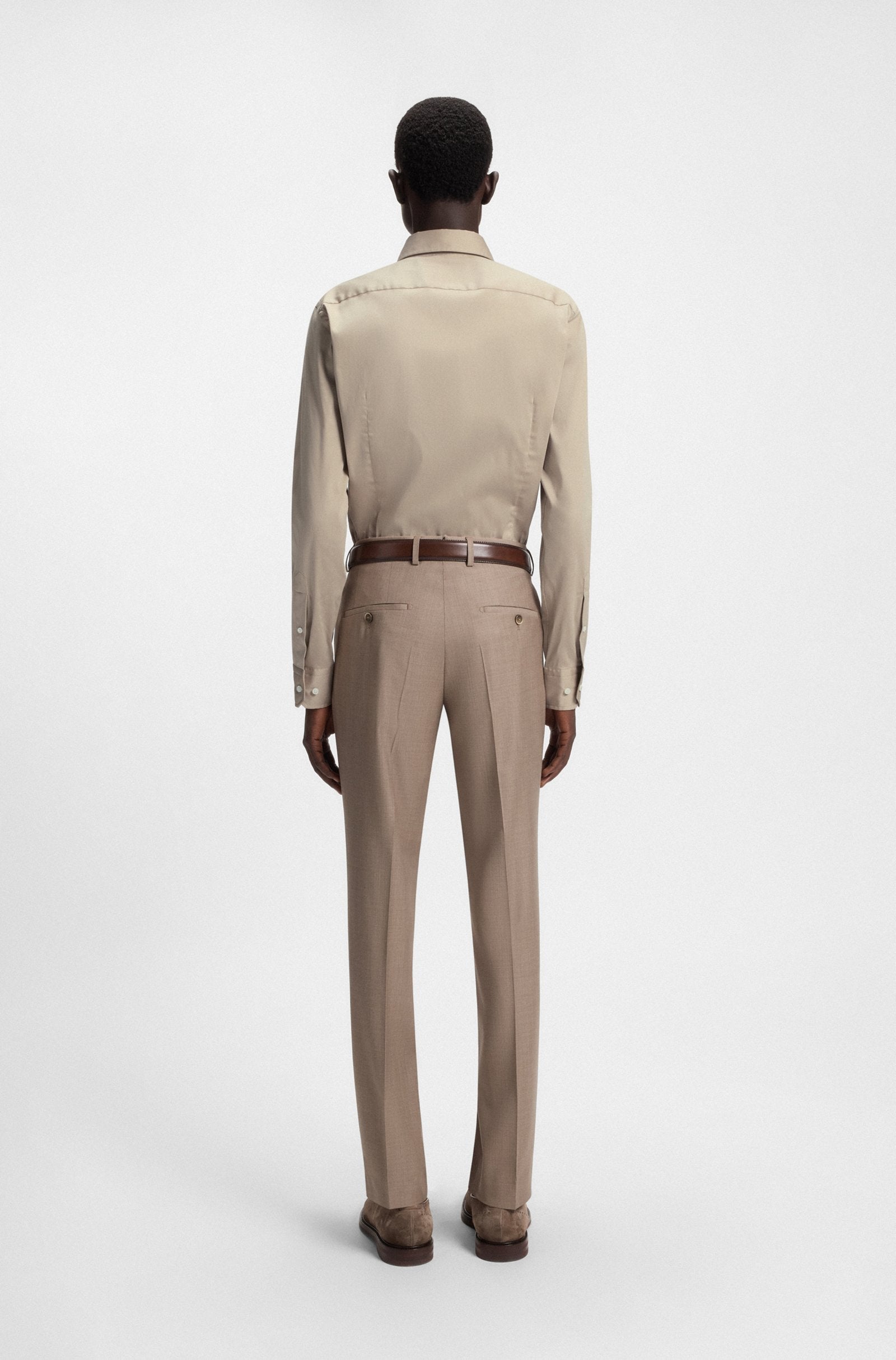 LIGHT BEIGE // BUSINESS SHIRTS L-JON-KENT-C1-233