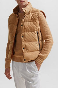 MEDIUM BEIGE // LEATHER L-MEVEST