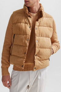 HORS LIGNE // MEDIUM BEIGE // LEATHER L-MEVEST