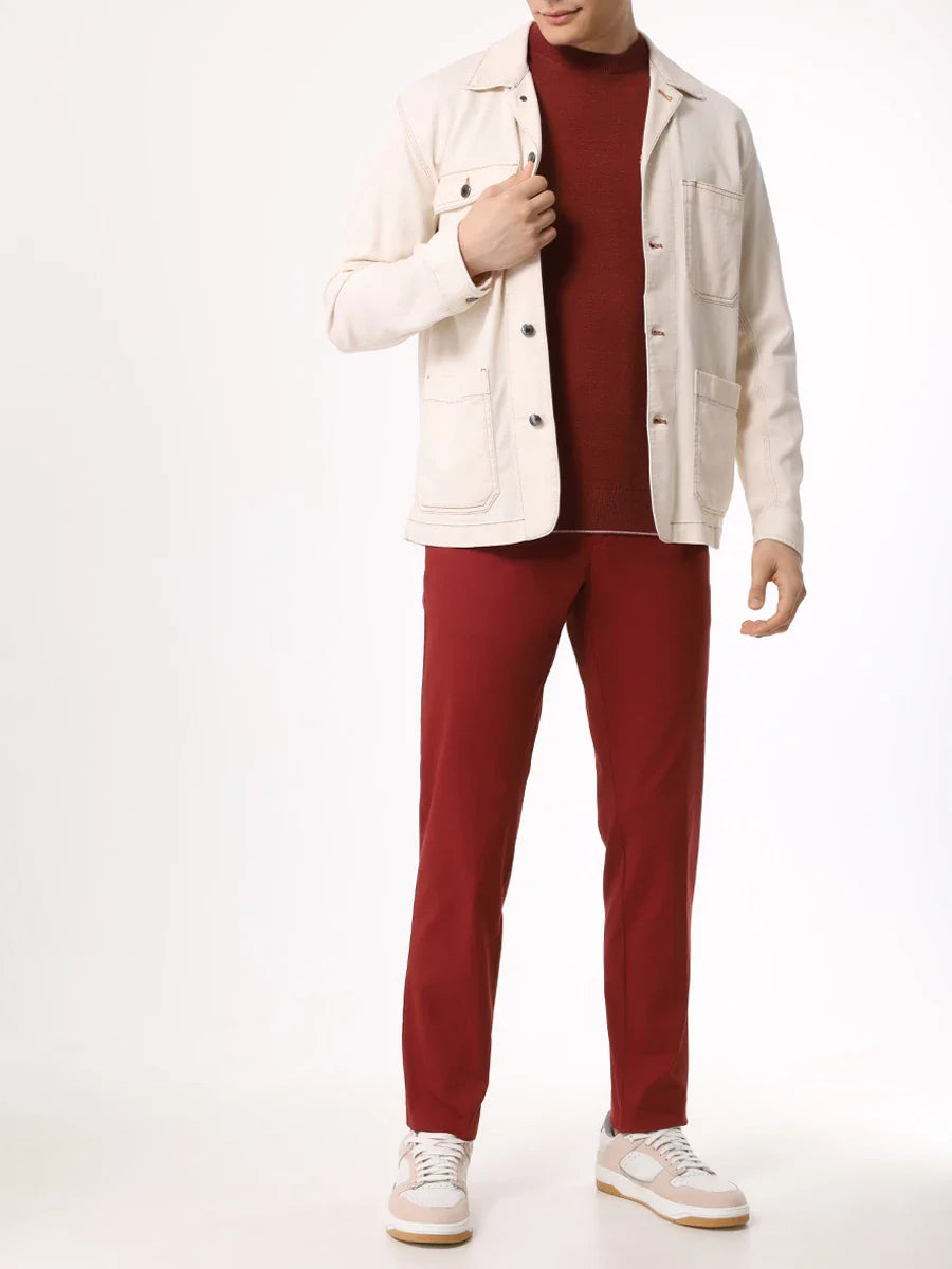 OPEN BROWN // FORMAL TROUSERS C-GENIUS-W-242F