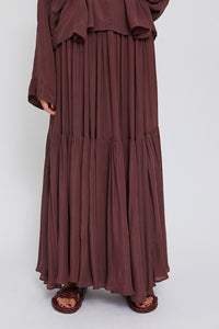 Jupe Boa coupe longue - Burgundy