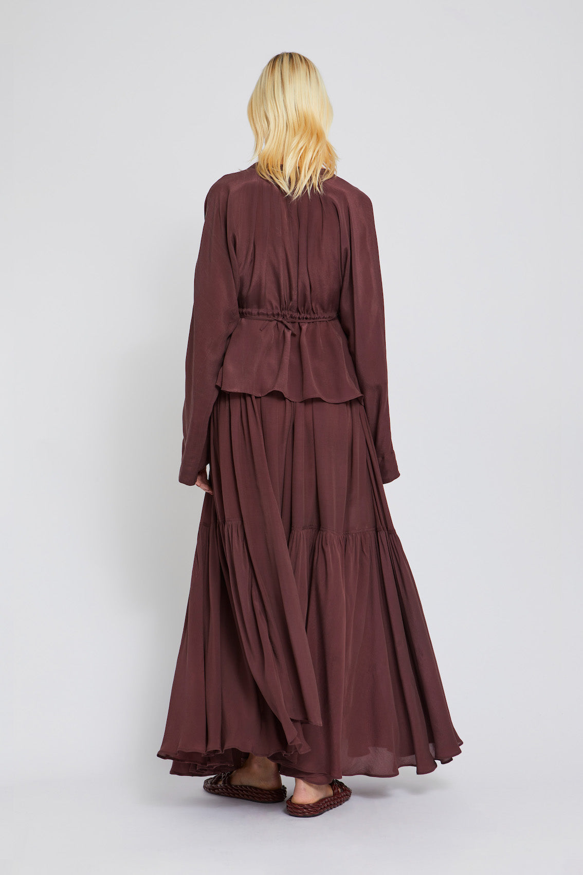 Jupe Boa coupe longue - Burgundy