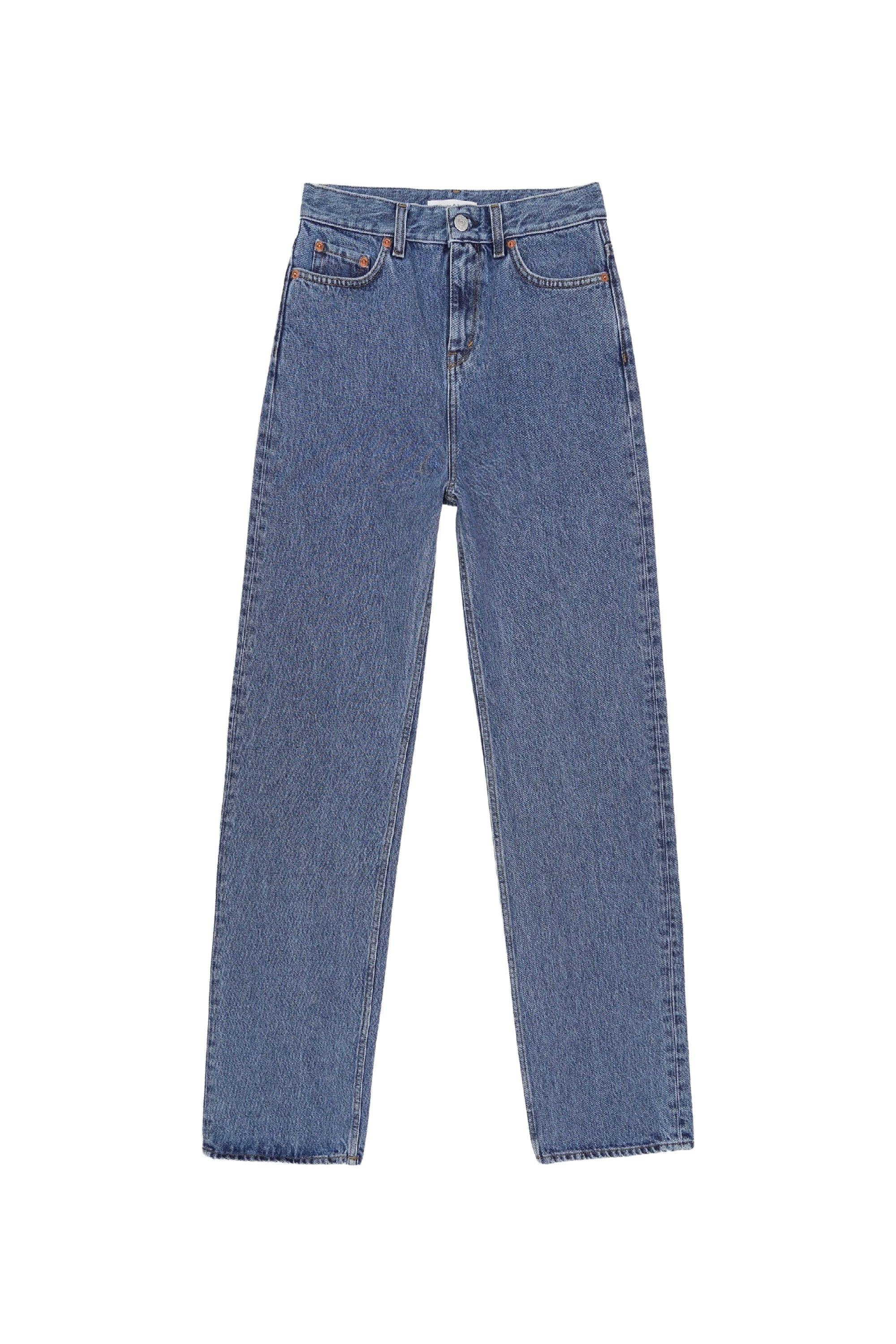 Pantalon large en denim - Medium Blue