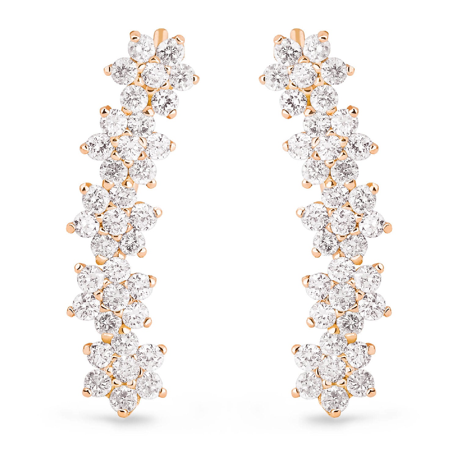 be mine star diamond arc earrings