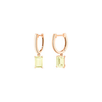 Boucles d'oreilles Midnight & Cocktail en or rose 18 carats et quartz lemon  - Jaune