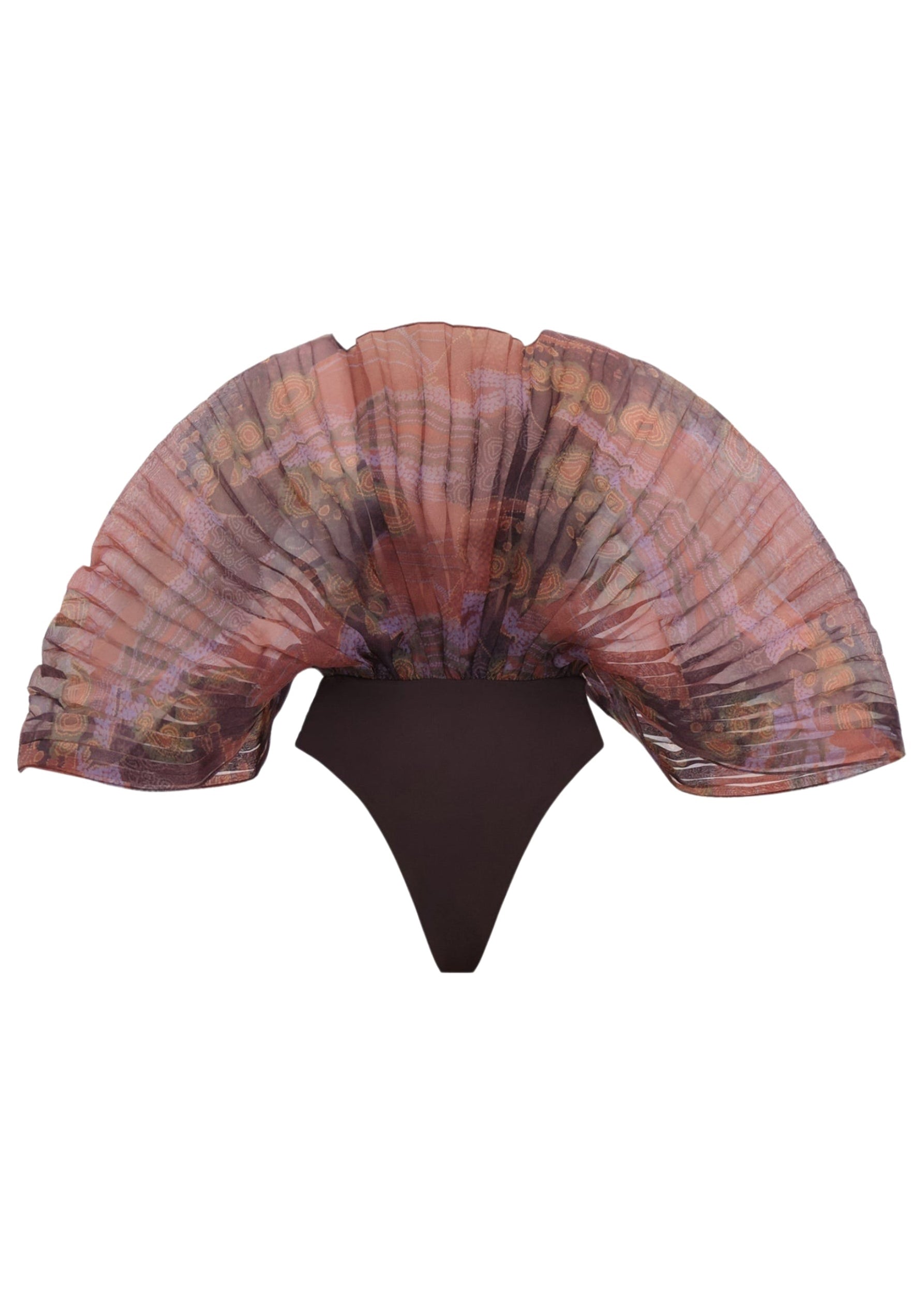 Body Sombra sculptural drapé - Kava Print