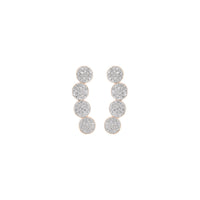 mini ever diamond arc earrings