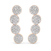 mini ever diamond arc earrings