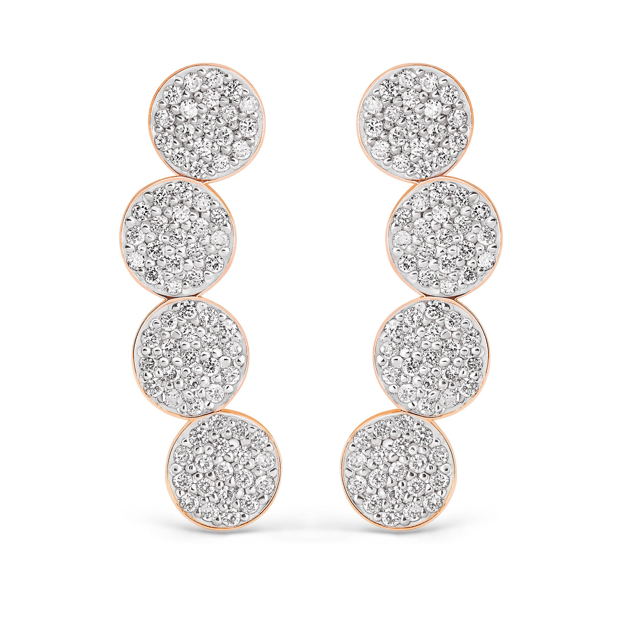 mini ever diamond arc earrings