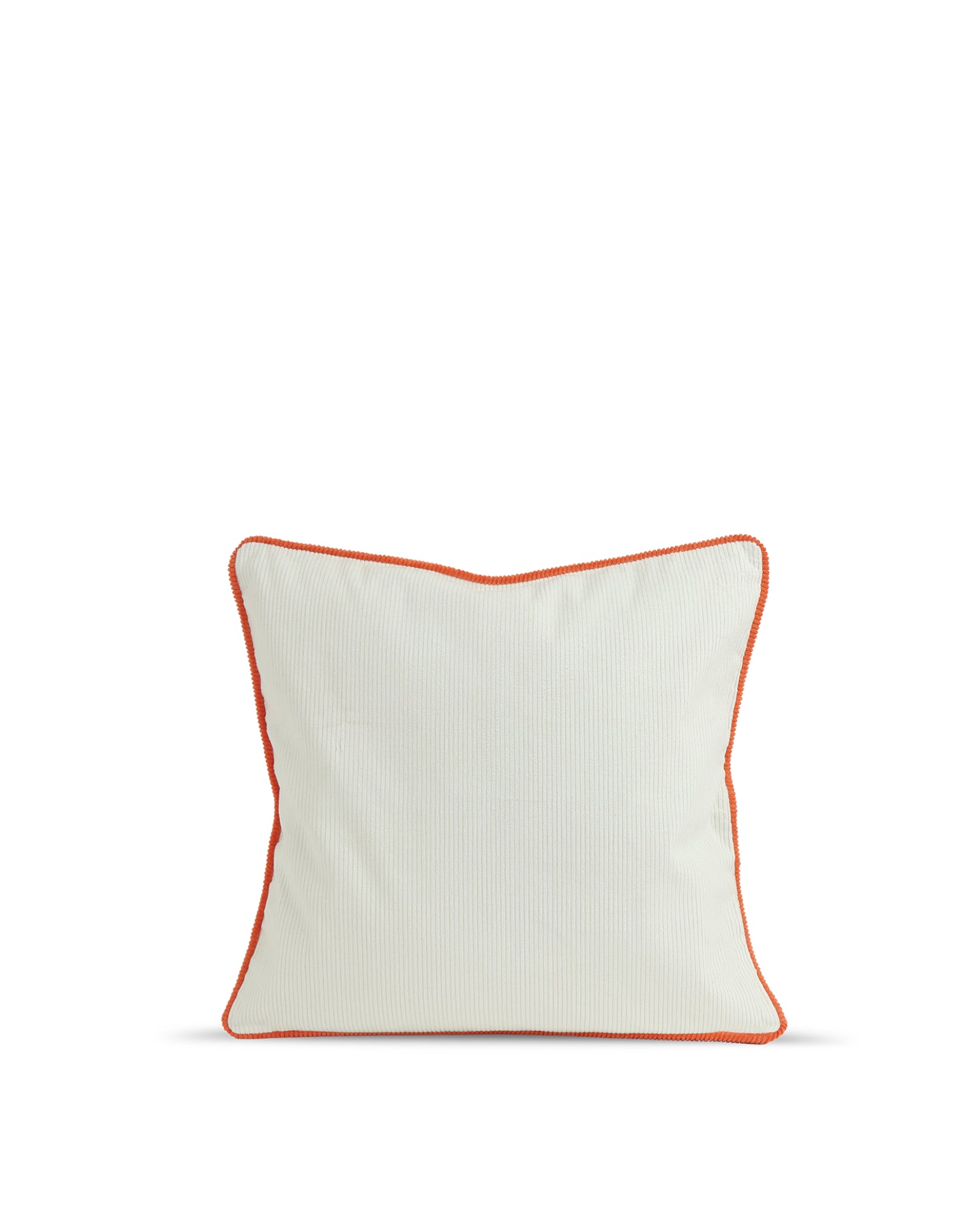 Housse de coussin Club en velours côtelé - Écru