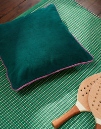 Housse de coussin Club en velours côtelé - Vert