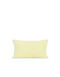 Housse de coussin Seersucker en coton tissé - Jaune