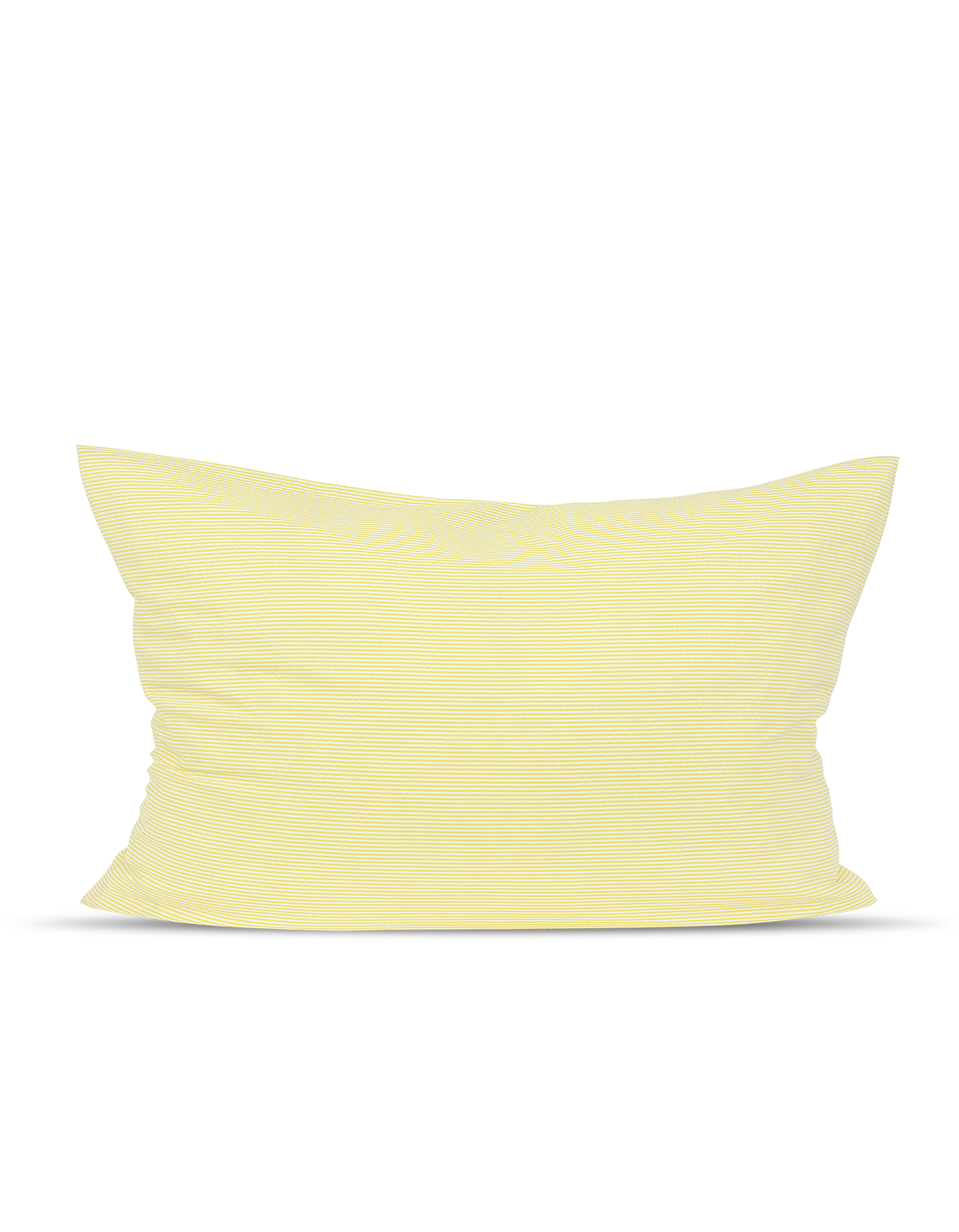Maxi Seersucker woven cotton cushion cover - Yellow