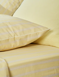 Maxi Seersucker woven cotton cushion cover - Yellow