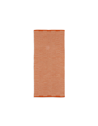 Tapis Damier en coton - Damier Orange