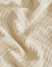 4-ply cotton gauze blanket - Ecru