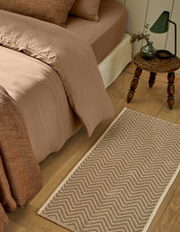 Tapis tissé en coton - Moka