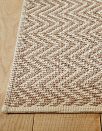Tapis tissé en coton - Moka